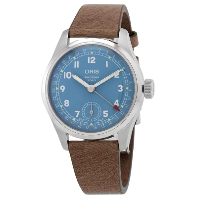 Oris Big Crown Automatic Blue Dial Men's Watch 01 473 7786 4065-07 5 19 22fc In Blue / Brown