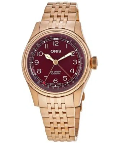 Pre-owned Oris Big Crown Bronze Pointer Date Men's Watch 01 754 7741 3168-07 8 20 01