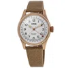 Oris Big Crown Date Father Time Limited Edition Automatic White Dial Brown Leather Strap Men's Watch In White