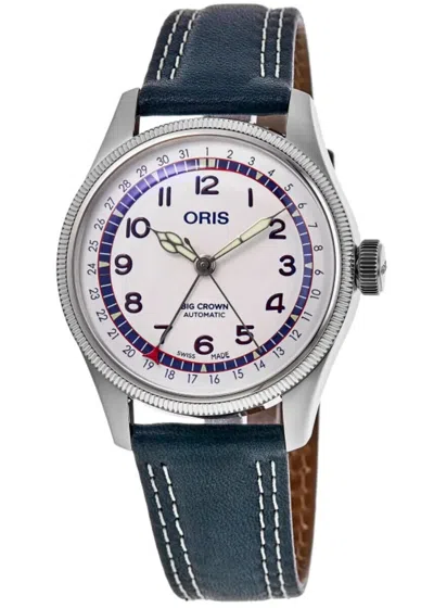 Pre-owned Oris Big Crown Pointer Date Hank Aaron Men's Watch 01 754 7785 4081-set