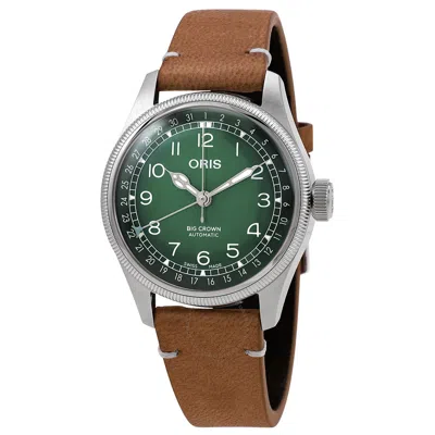 Oris Big Crown X Cervo Volante Automatic Green Dial Men's Watch 01 754 7779 4067-set In Brown / Green