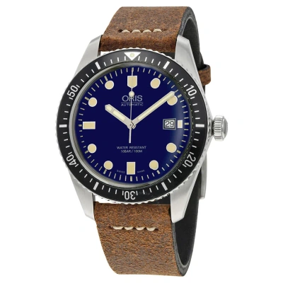 Oris Divers Sixty-five Automatic Navy Blue Dial Men's Watch 01 733 7720 4055-07 5 21 02 In Brown