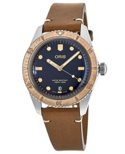 Pre-owned Oris Divers Sixty-five Bronze Men's Watch 01 733 7707 4355-07 5 20 45