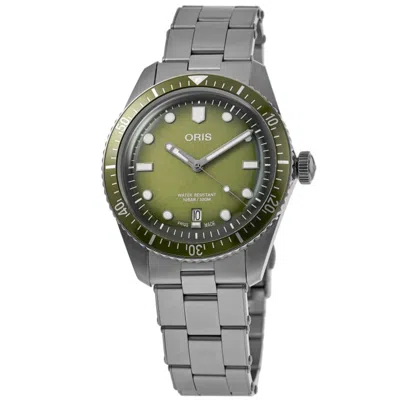 Oris Divers Sixty-five Date Automatic Green Dial Steel Men's Watch 01 733 7707 4057-07 8 20 18
