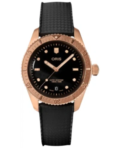 Pre-owned Oris Divers Sixty-five Date Men's Watch 01 733 7771 3154-07 4 19 18br