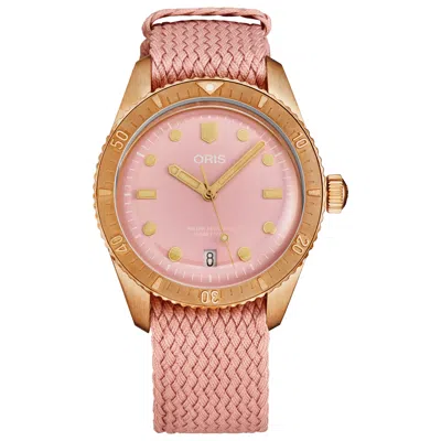 Oris Divers Sixty-five Women's Watch In Pink