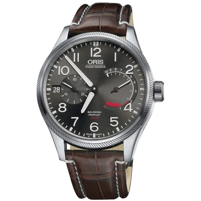 Oris Hand Wind Grey Dial Men's Watch 01 111 7711 4163-set 1 22 72fc In Brown / Grey