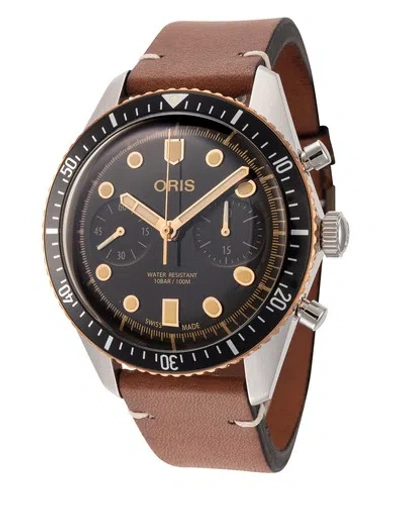Pre-owned Oris Men's 01-771-7744-4354-07-5-21-45 Divers Sixty-five 43mm Automatic Watch