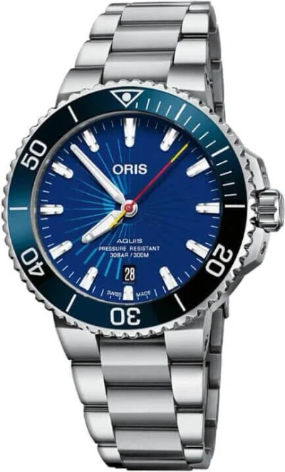 Pre-owned Oris Men's  Aquis Limited Ed. Sun Wukong Dive Watch 73377664185mb
