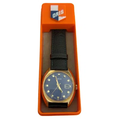Pre-owned Oris Nightshade Vintage Dresswatch, 36mm Case, Date Function, C1975 With Box. In Multi