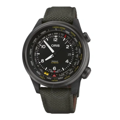 Oris Big Crown Propilot Automatic Black Dial Men's Watch 01 793 7775 8734-set In Black / Olive