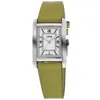 Oris Rectangular Automatic White Dial Leather Strap Unisex Watch In White