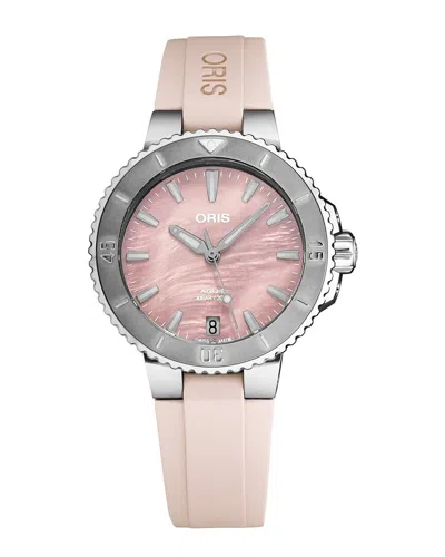 Oris Women's Aquis Watch In Pink