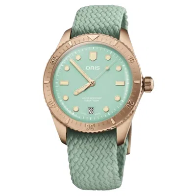 Oris Women's Divers Green Dial Watch