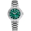 Oris Women's Aquis Watch, Circa 2020s In Green