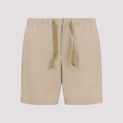 Orlebar Brown Alex Linen Bermuda Shorts In Nude