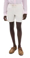 Orlebar Brown Alex Straight-leg Stretch Linen And Lyocell-blend Drawstring Shorts In Brown