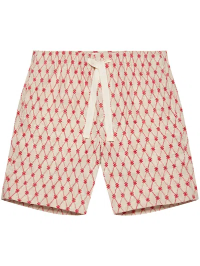 Orlebar Brown Alex Lattice Shorts In Nude