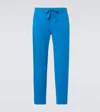 Orlebar Brown Alex Linen-blend Straight Pants In Blue