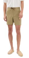 Orlebar Brown Alex Linen Shorts In Agave