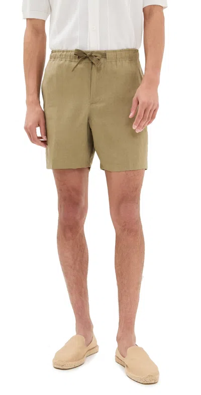 ORLEBAR BROWN ALEX LINEN SHORTS AGAVE