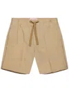 Orlebar Brown Relaxed Fit Piping Seam Linen Drawcord Shorts In Neutrals
