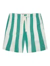 Orlebar Brown Alex Striped Shorts In Green