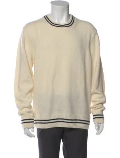 Pre-owned Orlebar Brown Alpaca Striped Pullover W/ Tags In Neutral