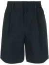 Orlebar Brown Aston Pleated Chino Shorts In Blue