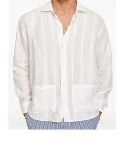 Orlebar Brown Barkley Button Down Shirt In White
