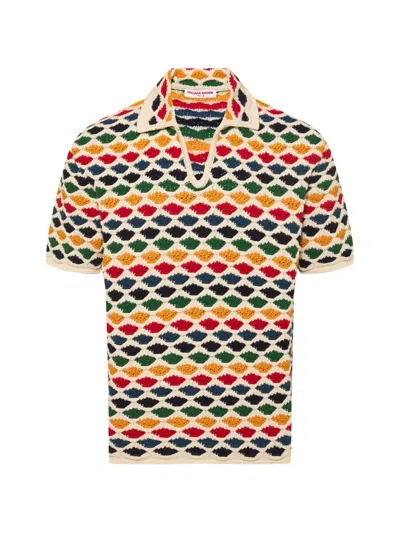 Orlebar Brown Batten Fairground Organic Cotton Polo Shirt In Multi