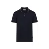 Orlebar Brown Black Polo Design T-shirt In Cotton-lyocell Blend In Black
