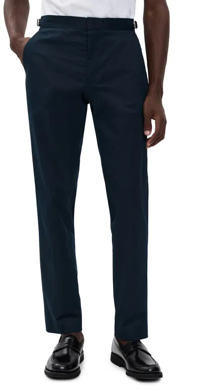 Orlebar Brown Brandon Cotton Cashmere Pants Night Iris In Blue