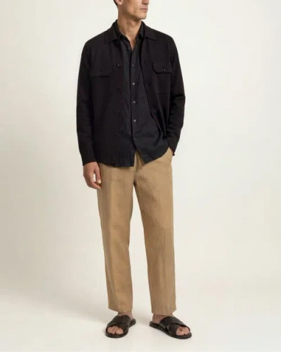 Orlebar Brown Brigg Merino Relaxed Merino Wool Jacket In Blue