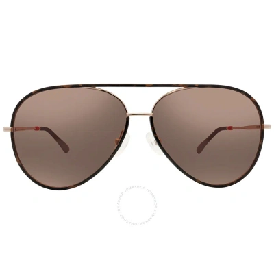 Orlebar Brown Brown Mirror Pilot Unisex Sunglasses Ob34c2sun 61 In Brown / Gold / Navy