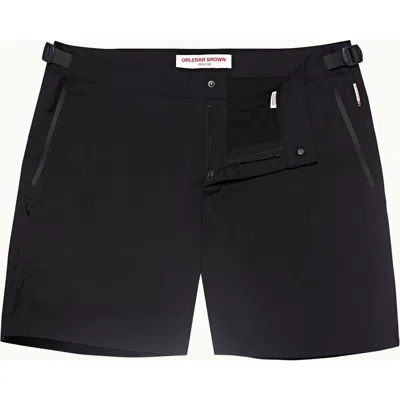 Orlebar Brown Bulldog Bonded Mid-length Classic Fit Swim Shorts In Night Iris