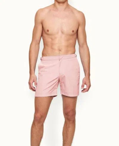 Orlebar Brown Bulldog Classic Swim Short In Pink Sand In Multi