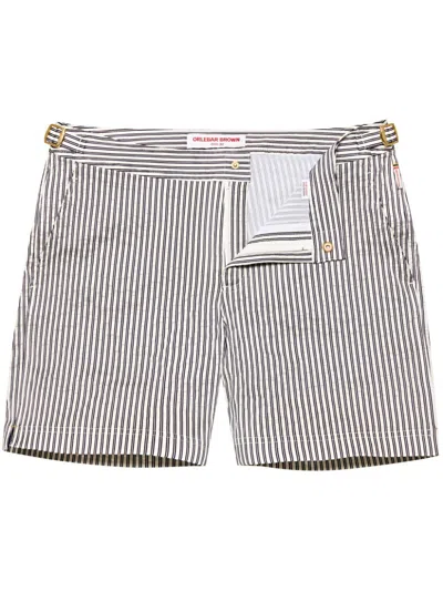 Orlebar Brown Bulldog Classic Swim Shorts In White