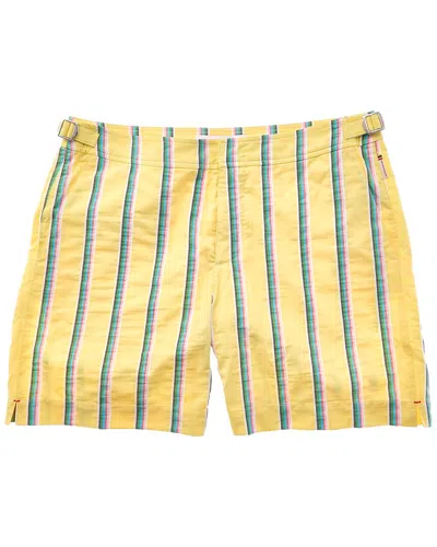 Orlebar Brown Bulldog Deckchair Swim Short In Yellow