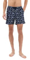 Orlebar Brown Bulldog Drawcord Catkin Swim Shorts 6 Night Iris In Night Iris