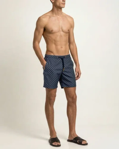 Orlebar Brown Bulldog Drawcord Printed Tessoro Swim Shorts In Multi