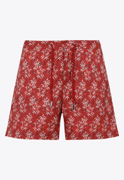 Orlebar Brown Bulldog Drawcord Swim Shorts In Red