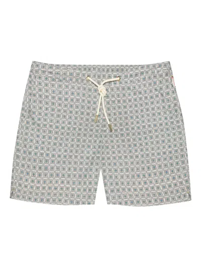 Orlebar Brown Bulldog Drawcord Swim Shorts In Gray