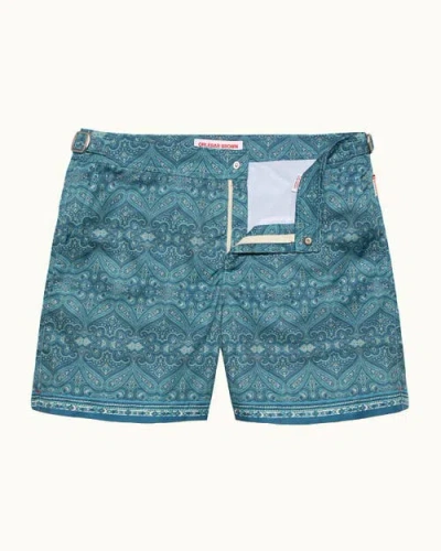 Orlebar Brown Bulldog Exclusive-print Swim Shorts In Nova Blue