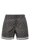 Orlebar Brown Bulldog Printed Swim Shorts In Black