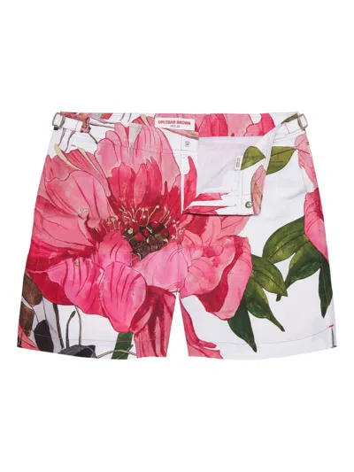 Orlebar Brown Bulldog Floral-print Swim Shorts In Multi