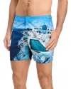 Orlebar Brown Bulldog Hulton Getty Photo Print Regular Fit 6 Swim Trunks In Roc Pool