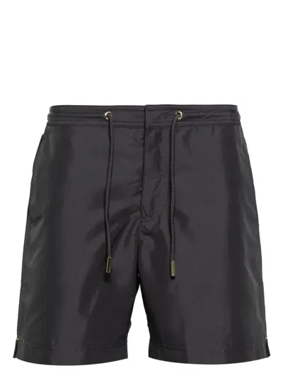 Orlebar Brown Bulldog Mid-length Swim Shorts In Grey