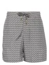 Orlebar Brown Printed Swim Trunks In Neutrals