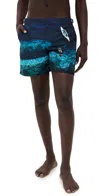 Orlebar Brown Bulldog Photographic In Deep Sea